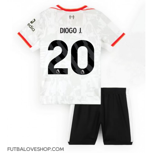 Dres Liverpool Diogo Jota #20 Tretina pre deti 2024-25 Krátky Rukáv (+ trenírky)